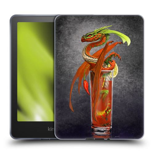 Stanley Morrison Dragons Red Tomato Bloody Mary Soft Gel Case for Amazon Kindle Paperwhite 5 (2021)