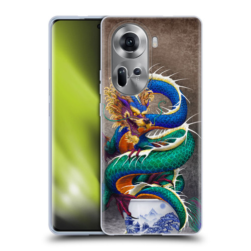 Stanley Morrison Dragons Asian Sake Drink Soft Gel Case for OPPO Reno11