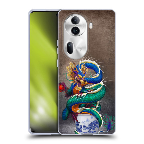 Stanley Morrison Dragons Asian Sake Drink Soft Gel Case for OPPO Reno11 Pro