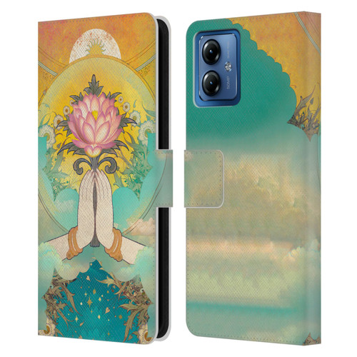 Duirwaigh God Divine Leather Book Wallet Case Cover For Motorola Moto G14