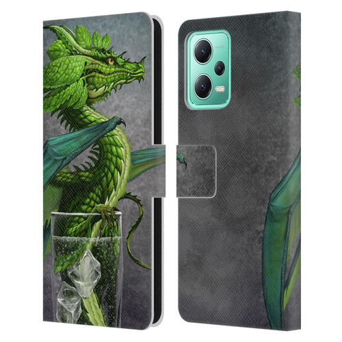 Stanley Morrison Dragons Green Mojito Drink Leather Book Wallet Case Cover For Xiaomi Redmi Note 12 5G