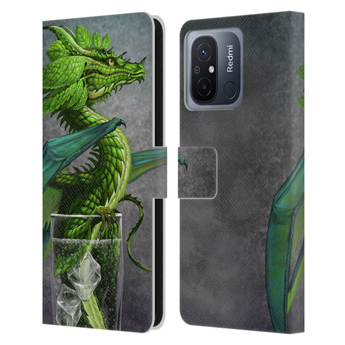 Stanley Morrison Dragons Green Mojito Drink Leather Book Wallet Case Cover For Xiaomi Redmi 12C