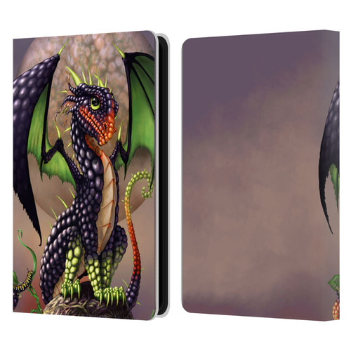 Stanley Morrison Dragons 3 Berry Garden Leather Book Wallet Case Cover For Amazon Kindle Paperwhite 5 (2021)