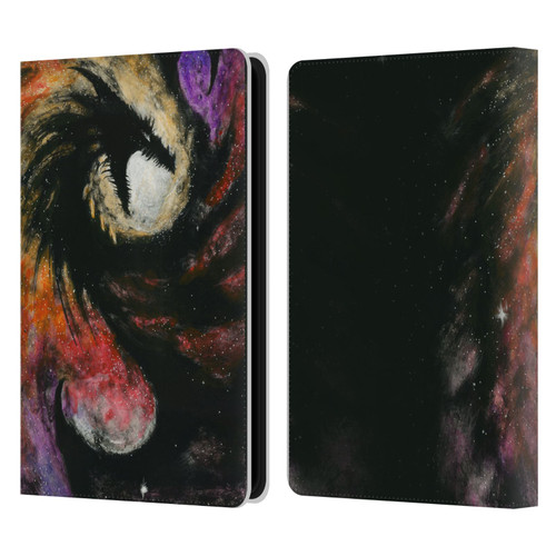 Stanley Morrison Dragons 3 Swirling Starry Galaxy Leather Book Wallet Case Cover For Amazon Kindle Paperwhite 5 (2021)