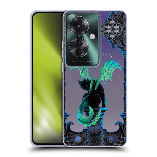 Stanley Morrison Dragons 2 Gothic Winged Cat Soft Gel Case for OPPO Reno11 F 5G / F25 Pro 5G
