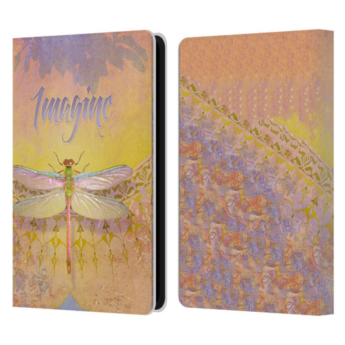 Duirwaigh Insects Dragonfly 2 Leather Book Wallet Case Cover For Amazon Kindle Paperwhite 5 (2021)