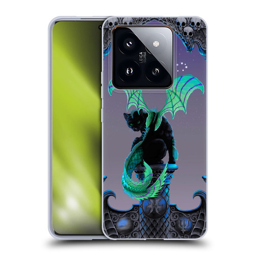 Stanley Morrison Dragons 2 Gothic Winged Cat Soft Gel Case for Xiaomi 14 Pro