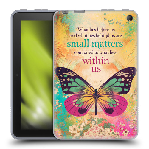 Duirwaigh Insects Butterfly 2 Soft Gel Case for Amazon Fire 7 2022