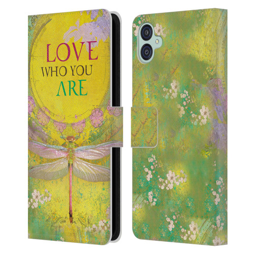 Duirwaigh Insects Dragonfly 3 Leather Book Wallet Case Cover For Samsung Galaxy M04 5G / A04e