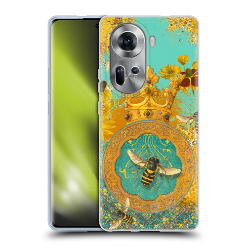 Duirwaigh Insects Bee Soft Gel Case for OPPO Reno11