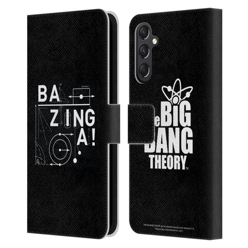 The Big Bang Theory Bazinga Physics Leather Book Wallet Case Cover For Samsung Galaxy A24 4G / M34 5G