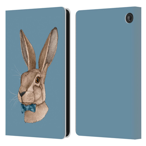 Barruf Animals Hare Leather Book Wallet Case Cover For Amazon Fire 7 2022