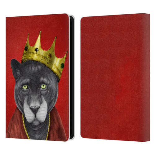Barruf Animals The King Panther Leather Book Wallet Case Cover For Amazon Kindle Paperwhite 5 (2021)