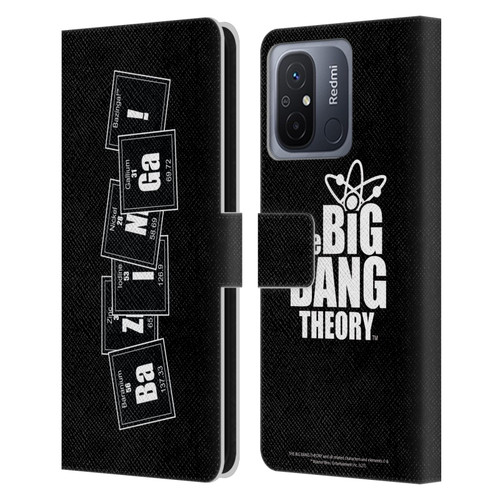 The Big Bang Theory Bazinga Elements Leather Book Wallet Case Cover For Xiaomi Redmi 12C