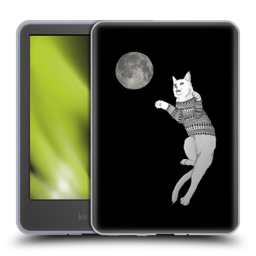 Barruf Animals Cat-ch The Moon Soft Gel Case for Amazon Kindle 11th Gen 6in 2022