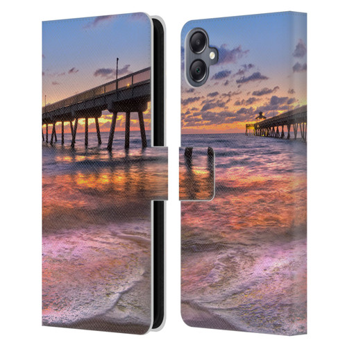 Celebrate Life Gallery Beaches Lace Leather Book Wallet Case Cover For Samsung Galaxy A05