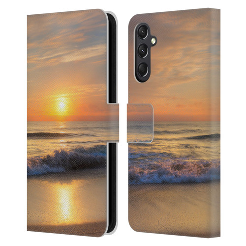 Celebrate Life Gallery Beaches Breathtaking Leather Book Wallet Case Cover For Samsung Galaxy A24 4G / M34 5G