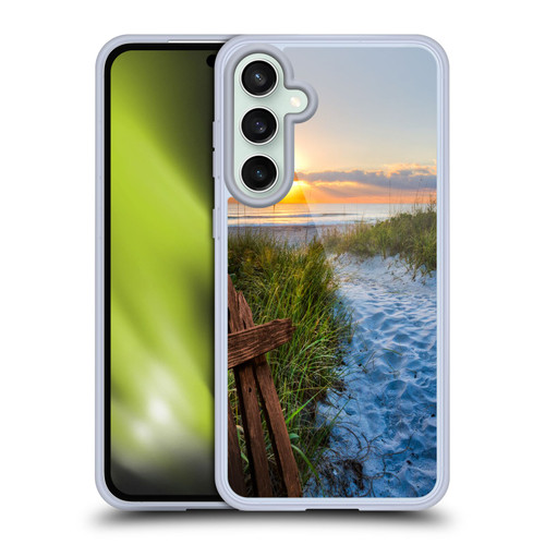 Celebrate Life Gallery Beaches Sandy Trail Soft Gel Case for Samsung Galaxy S23 FE 5G