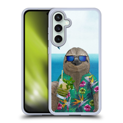 Barruf Animals Sloth In Summer Soft Gel Case for Samsung Galaxy S23 FE 5G