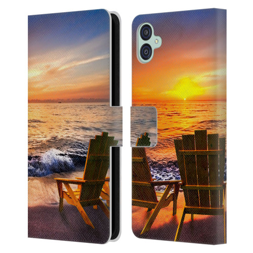 Celebrate Life Gallery Beaches 2 Sea Dreams III Leather Book Wallet Case Cover For Samsung Galaxy M04 5G / A04e