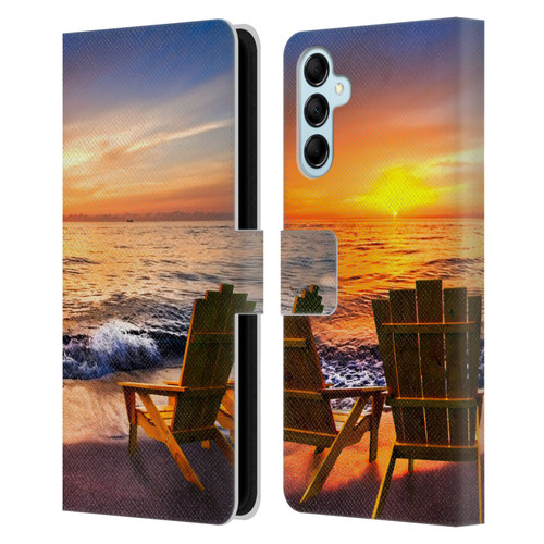 Celebrate Life Gallery Beaches 2 Sea Dreams III Leather Book Wallet Case Cover For Samsung Galaxy M14 5G