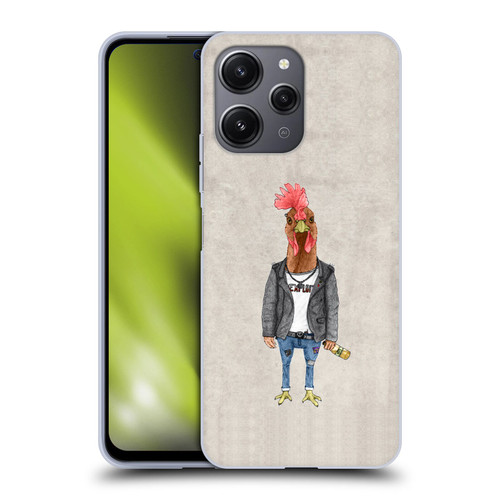 Barruf Animals Punk Rooster Soft Gel Case for Xiaomi Redmi 12