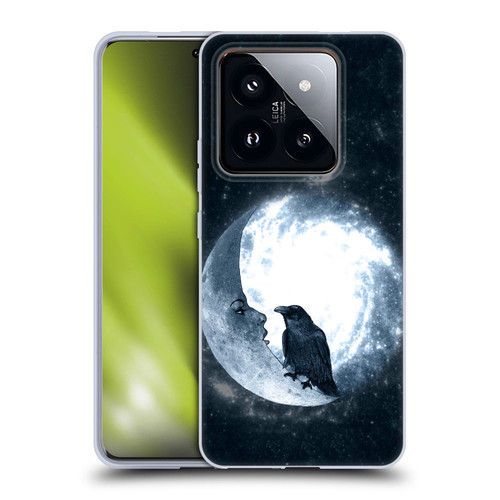 Barruf Animals Crow and Its Moon Soft Gel Case for Xiaomi 14 Pro