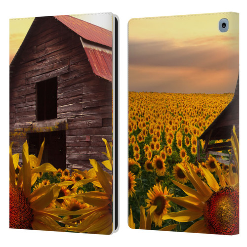 Celebrate Life Gallery Florals Sunflower Dance Leather Book Wallet Case Cover For Amazon Fire HD 10 / Plus 2021