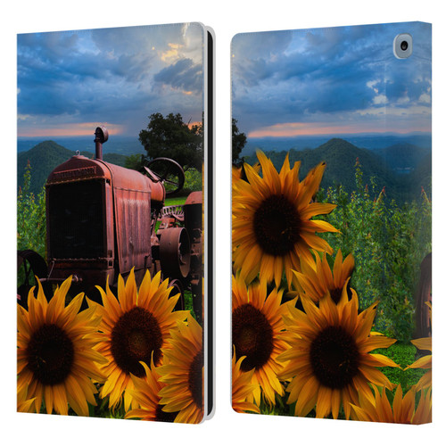 Celebrate Life Gallery Florals Tractor Heaven Leather Book Wallet Case Cover For Amazon Fire HD 10 / Plus 2021