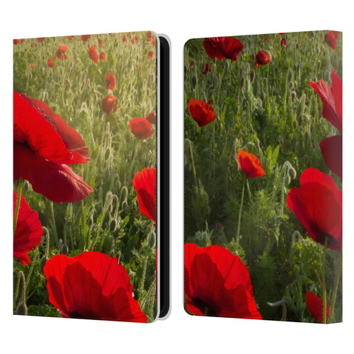 Celebrate Life Gallery Florals Waiting For The Morning Leather Book Wallet Case Cover For Amazon Kindle Paperwhite 5 (2021)