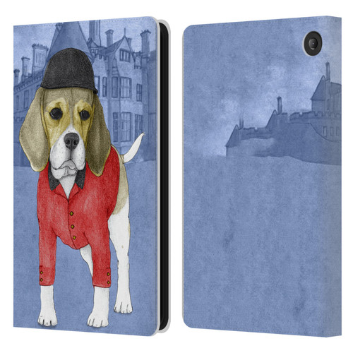 Barruf Dogs Beagle Leather Book Wallet Case Cover For Amazon Fire 7 2022