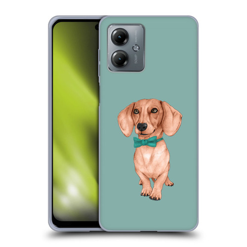 Barruf Dogs Dachshund, The Wiener Soft Gel Case for Motorola Moto G14