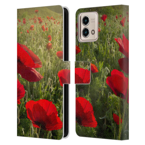 Celebrate Life Gallery Florals Waiting For The Morning Leather Book Wallet Case Cover For Motorola Moto G Stylus 5G 2023