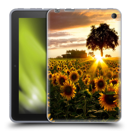 Celebrate Life Gallery Florals Fields Of Gold Soft Gel Case for Amazon Fire 7 2022