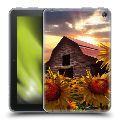 Celebrate Life Gallery Florals Sunflower Dance Soft Gel Case for Amazon Fire 7 2022