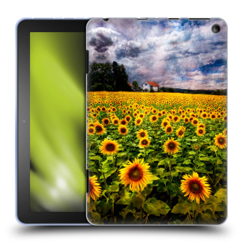 Celebrate Life Gallery Florals Dreaming Of Sunflowers Soft Gel Case for Amazon Fire HD 8/Fire HD 8 Plus 2020