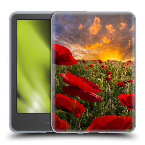 Celebrate Life Gallery Florals Red Flower Field Soft Gel Case for Amazon Kindle 11th Gen 6in 2022