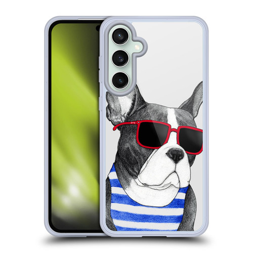 Barruf Dogs Frenchie Summer Style Soft Gel Case for Samsung Galaxy S23 FE 5G