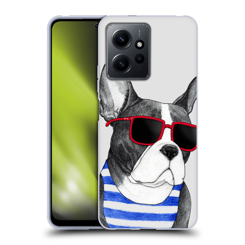 Barruf Dogs Frenchie Summer Style Soft Gel Case for Xiaomi Redmi Note 12 4G