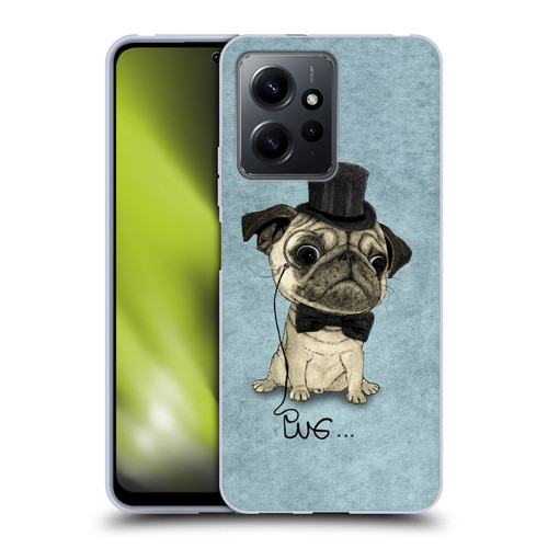 Barruf Dogs Gentle Pug Soft Gel Case for Xiaomi Redmi Note 12 4G