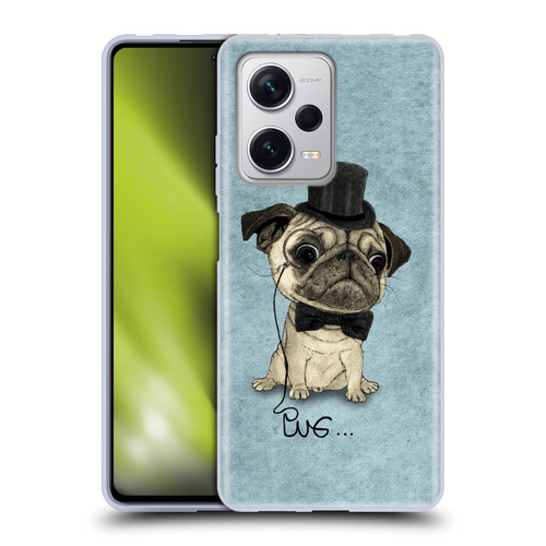 Barruf Dogs Gentle Pug Soft Gel Case for Xiaomi Redmi Note 12 Pro+ 5G