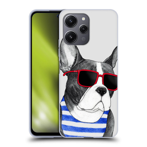 Barruf Dogs Frenchie Summer Style Soft Gel Case for Xiaomi Redmi 12