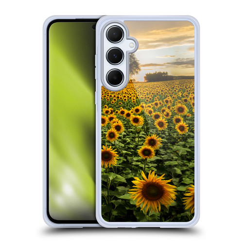 Celebrate Life Gallery Florals Big Sunflower Field Soft Gel Case for Samsung Galaxy A55 5G