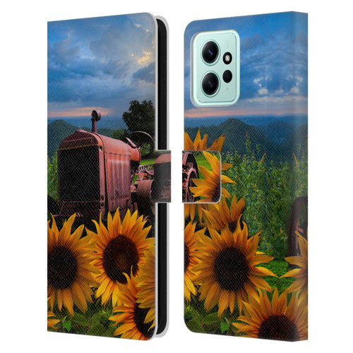Celebrate Life Gallery Florals Tractor Heaven Leather Book Wallet Case Cover For Xiaomi Redmi 12