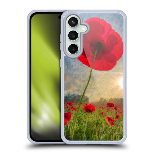 Celebrate Life Gallery Florals Red Flower Soft Gel Case for Samsung Galaxy S23 FE 5G