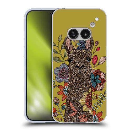 Valentina Animals And Floral Llama Soft Gel Case for Nothing Phone (2a)
