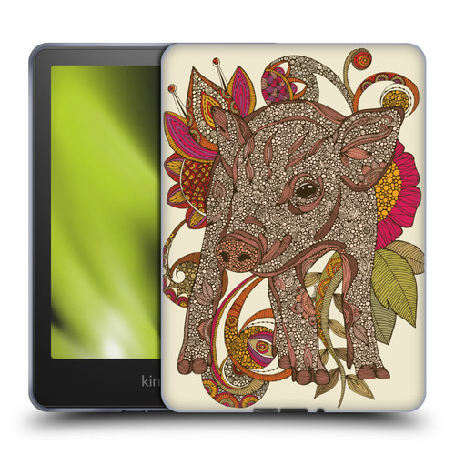 Valentina Animals And Floral Pig Soft Gel Case for Amazon Kindle Paperwhite 5 (2021)
