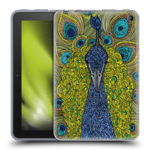 Valentina Birds The Peacock Soft Gel Case for Amazon Fire 7 2022