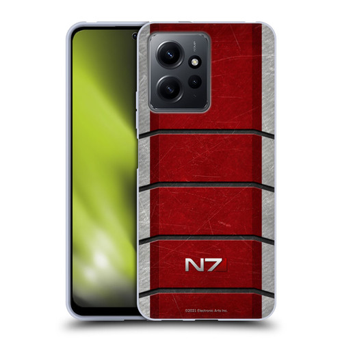 EA Bioware Mass Effect Graphics N7 Logo Armor Soft Gel Case for Xiaomi Redmi Note 12 4G