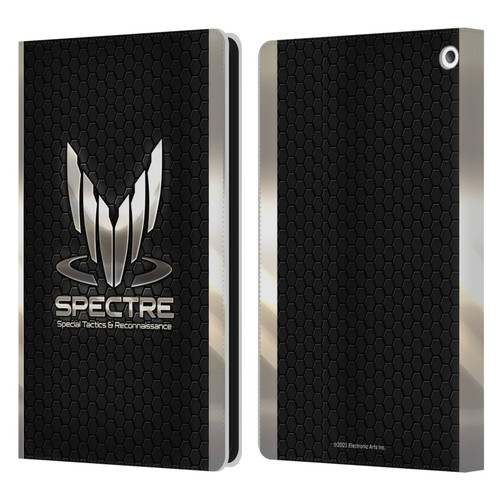 EA Bioware Mass Effect 3 Badges And Logos Spectre Leather Book Wallet Case Cover For Amazon Fire HD 8/Fire HD 8 Plus 2020